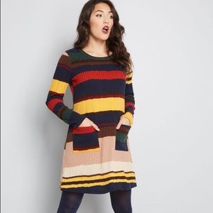 NW Mod Your Mark Knit Dress Size = 1X 💙👗MODCLOTH